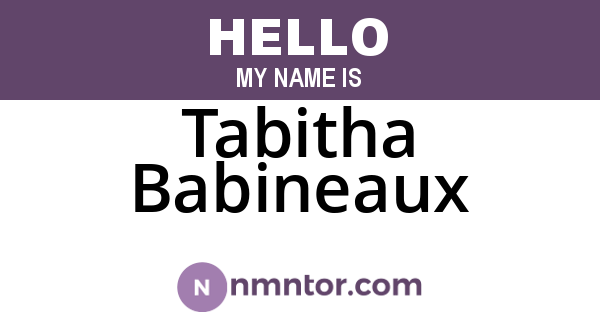 Tabitha Babineaux