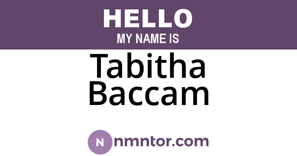 Tabitha Baccam