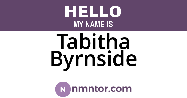 Tabitha Byrnside