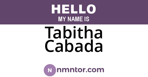 Tabitha Cabada