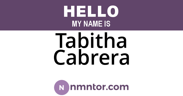 Tabitha Cabrera
