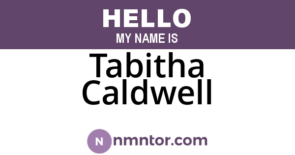 Tabitha Caldwell