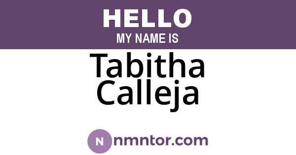 Tabitha Calleja