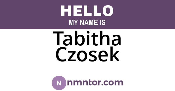Tabitha Czosek