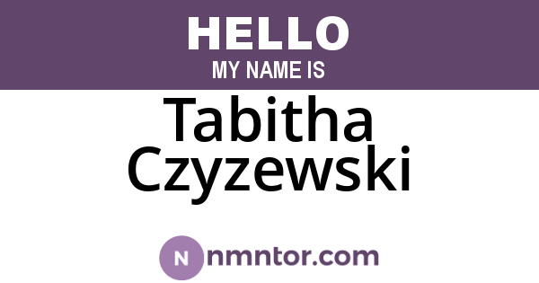 Tabitha Czyzewski