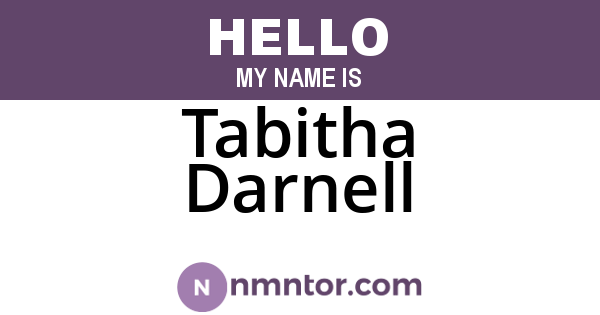 Tabitha Darnell