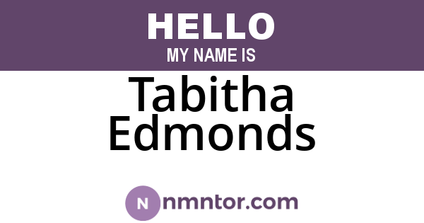 Tabitha Edmonds