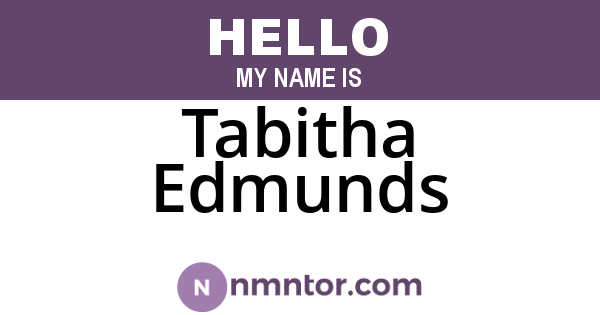 Tabitha Edmunds