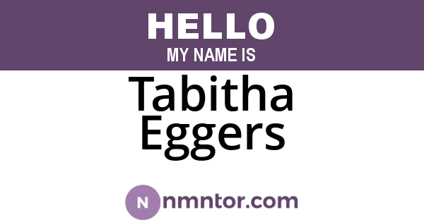 Tabitha Eggers