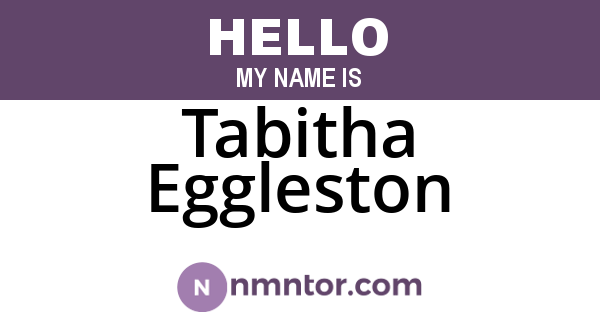 Tabitha Eggleston