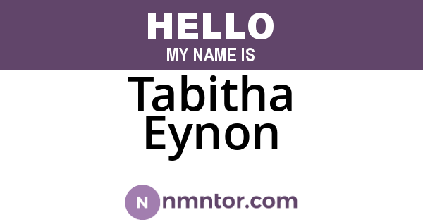 Tabitha Eynon