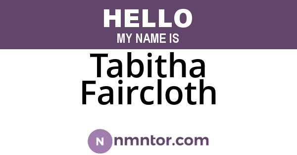 Tabitha Faircloth