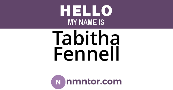 Tabitha Fennell