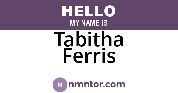 Tabitha Ferris