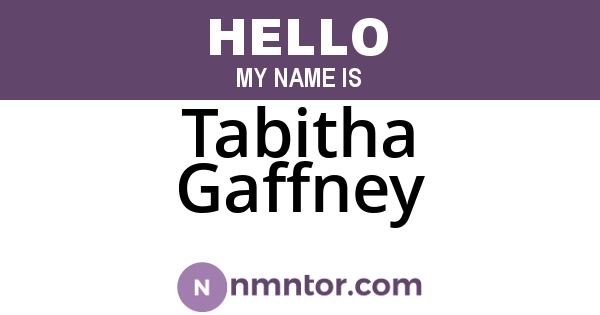 Tabitha Gaffney