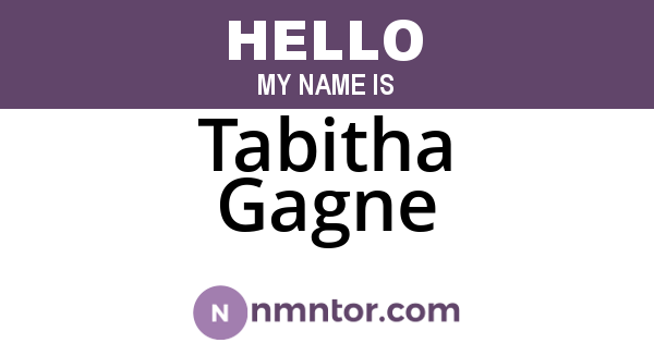 Tabitha Gagne