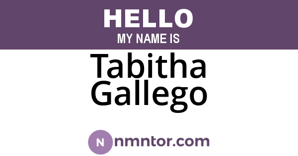Tabitha Gallego