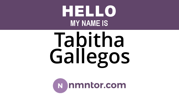 Tabitha Gallegos