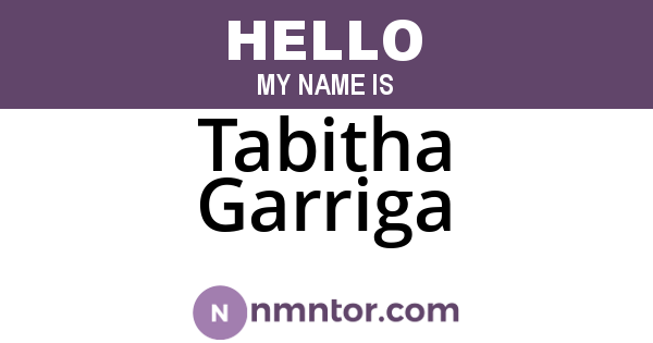 Tabitha Garriga