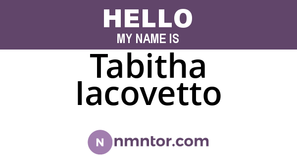 Tabitha Iacovetto