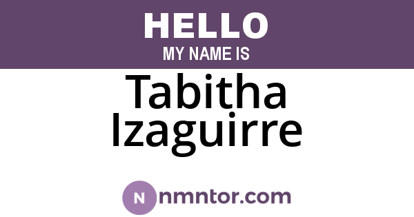 Tabitha Izaguirre