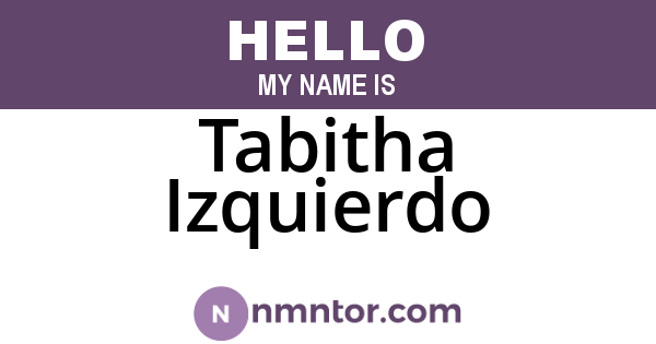 Tabitha Izquierdo