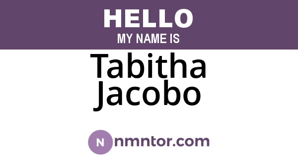 Tabitha Jacobo