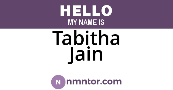Tabitha Jain