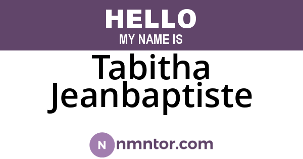 Tabitha Jeanbaptiste