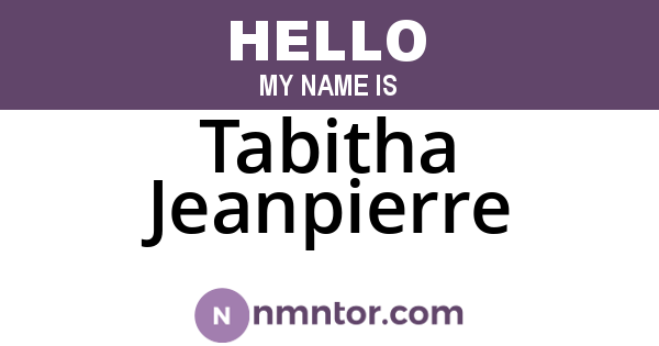 Tabitha Jeanpierre