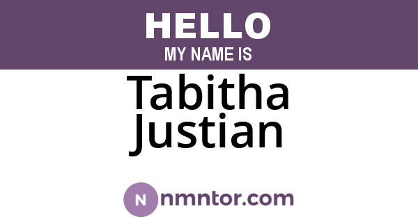 Tabitha Justian