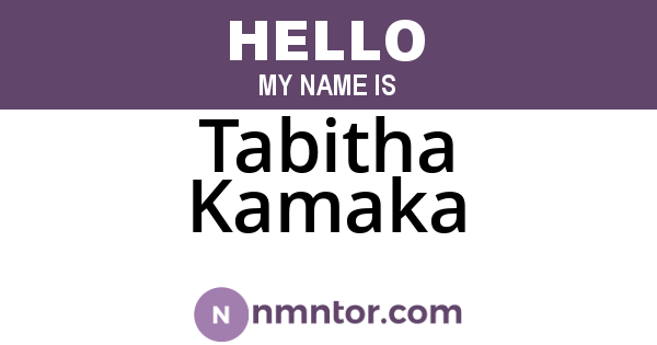 Tabitha Kamaka