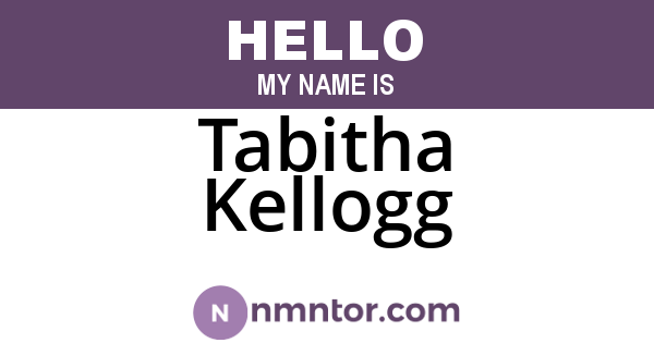 Tabitha Kellogg