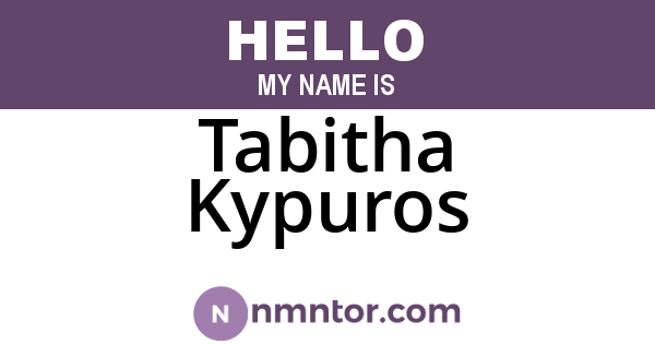 Tabitha Kypuros