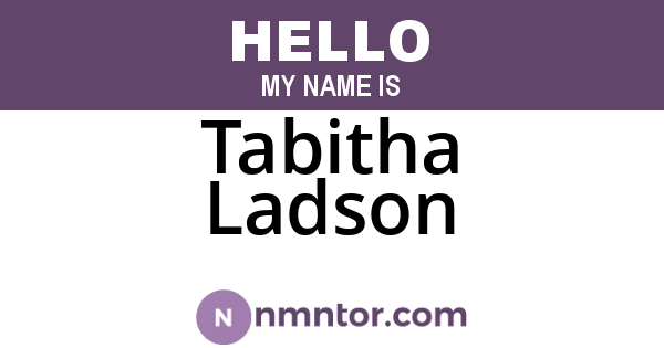 Tabitha Ladson