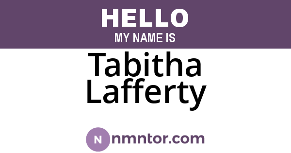 Tabitha Lafferty