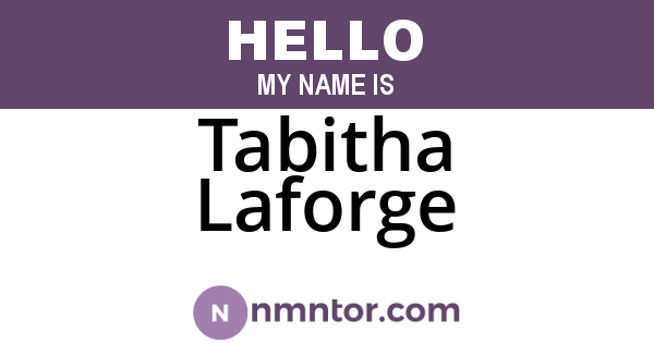 Tabitha Laforge