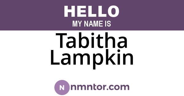Tabitha Lampkin