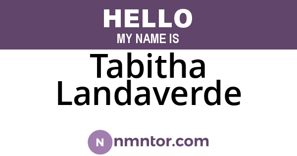 Tabitha Landaverde