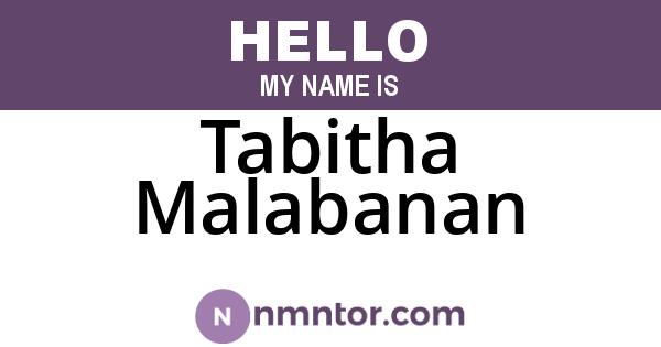 Tabitha Malabanan