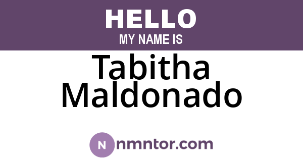 Tabitha Maldonado