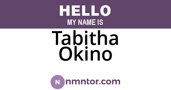 Tabitha Okino