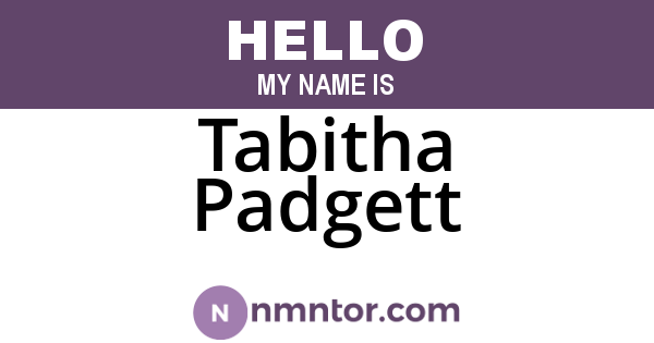 Tabitha Padgett
