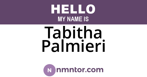 Tabitha Palmieri