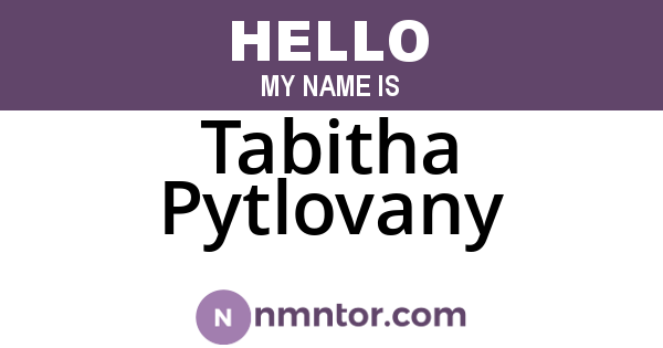 Tabitha Pytlovany