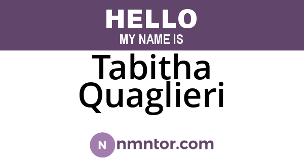 Tabitha Quaglieri