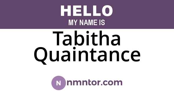 Tabitha Quaintance