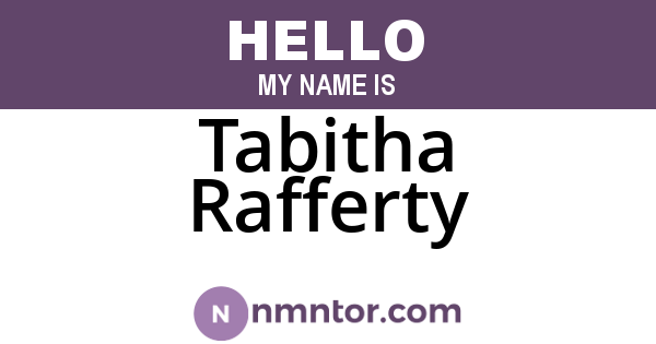 Tabitha Rafferty