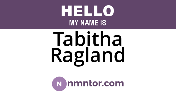 Tabitha Ragland