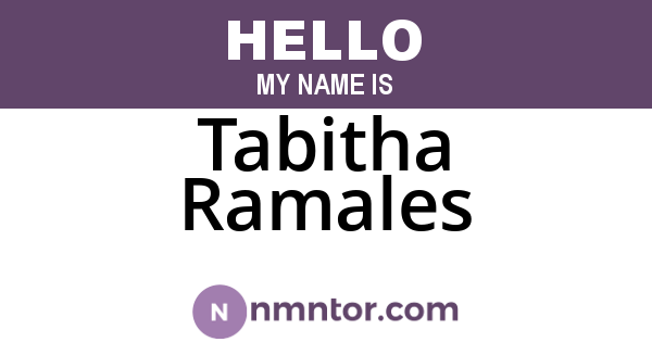 Tabitha Ramales